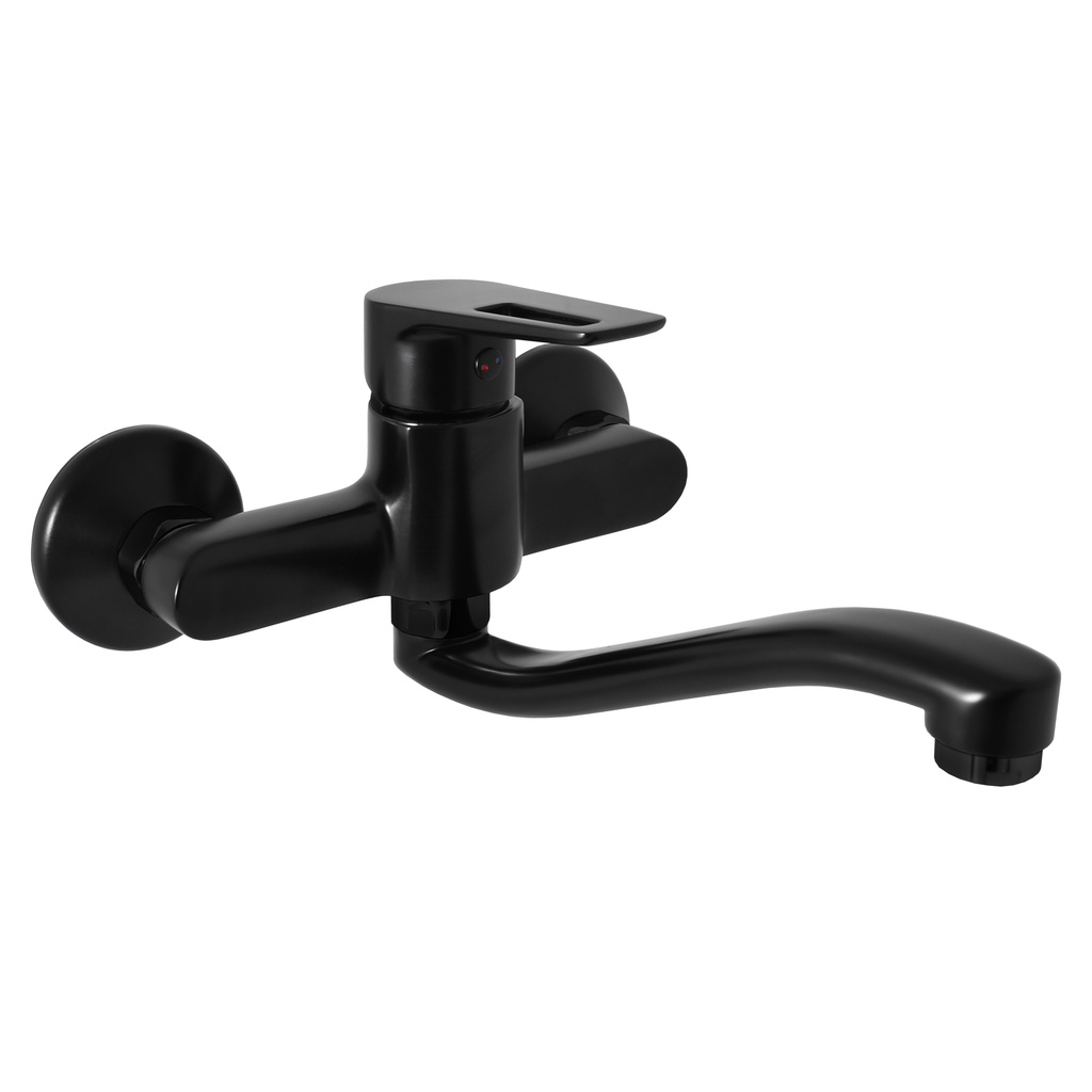 Washbasin and sink faucet COLORADO BLACK MATT