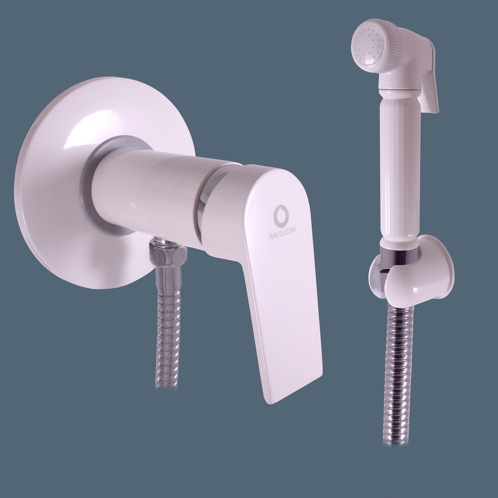 SEINA Built-in bidet lever mixer, white