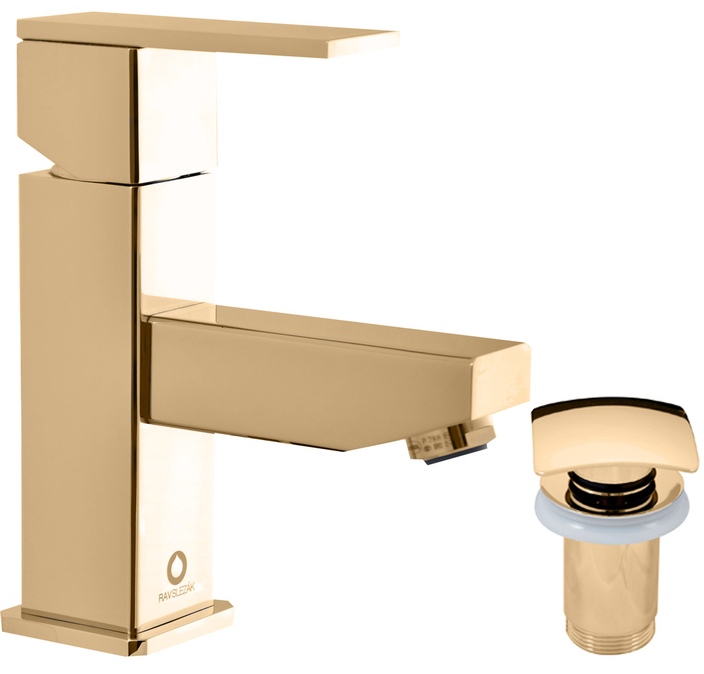 Basin lever mixer with pop-up waste LOIRA GOLD
