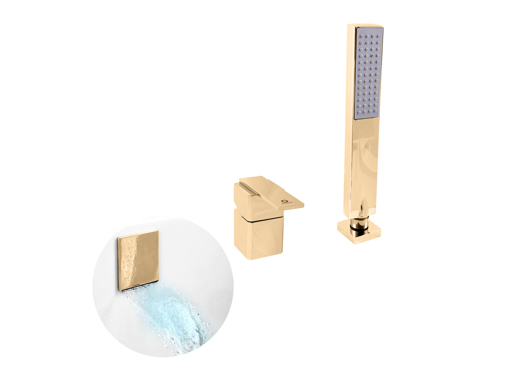 Bath lever mixer LOIRA GOLD