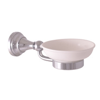 Ceramic soap dish chrome Bathroom accessory MORAVA RETRO