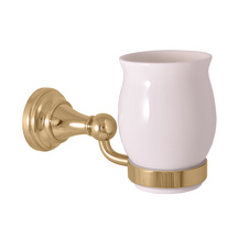 Toothbrush holder ceramic,gold 