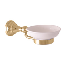 Ceramic soap dish gold 