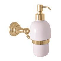 Ceramic soap dispenser gold Bathroom accessory MORAVA RETRO