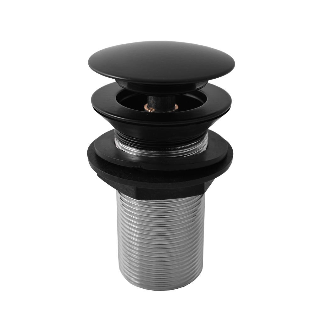 Basin pop-up waste  CLICK-CLACK without overflow BLACK MATT
