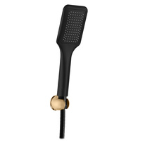 Shower set BLACK MATT/GOLD