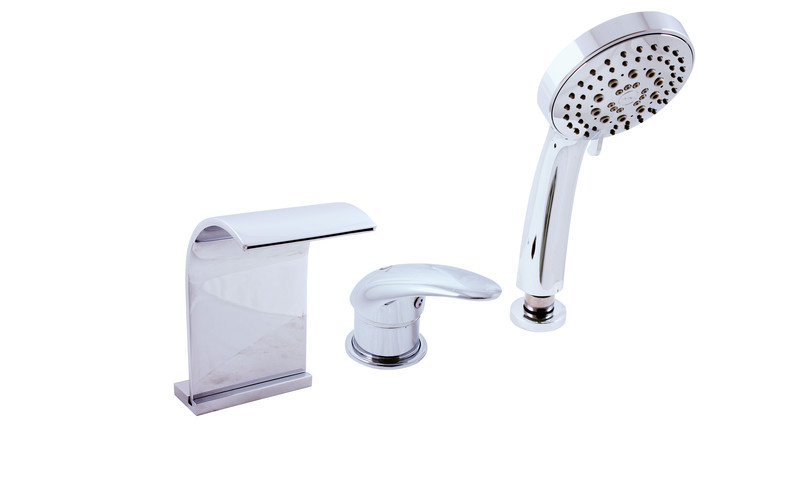 Bath lever mixer DUNAJ - 3 hole