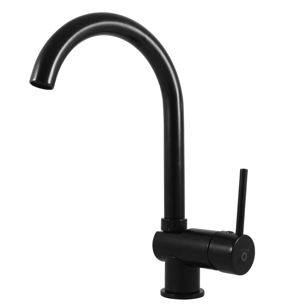 Basin/sink lever mixer for low presure water heater BLACK MATT
