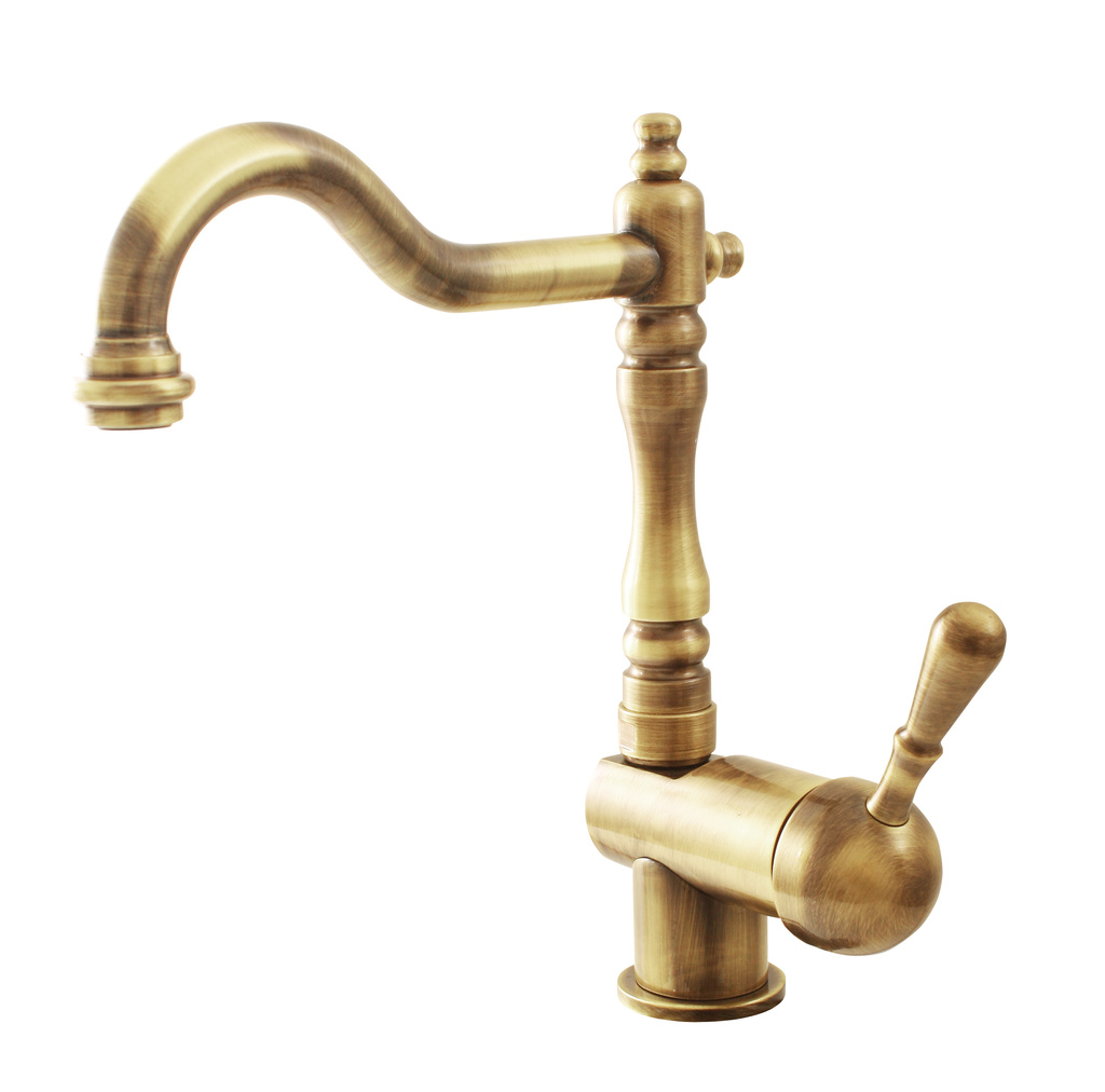 Basin/sink lever mixer for low presure water heater BRONZE