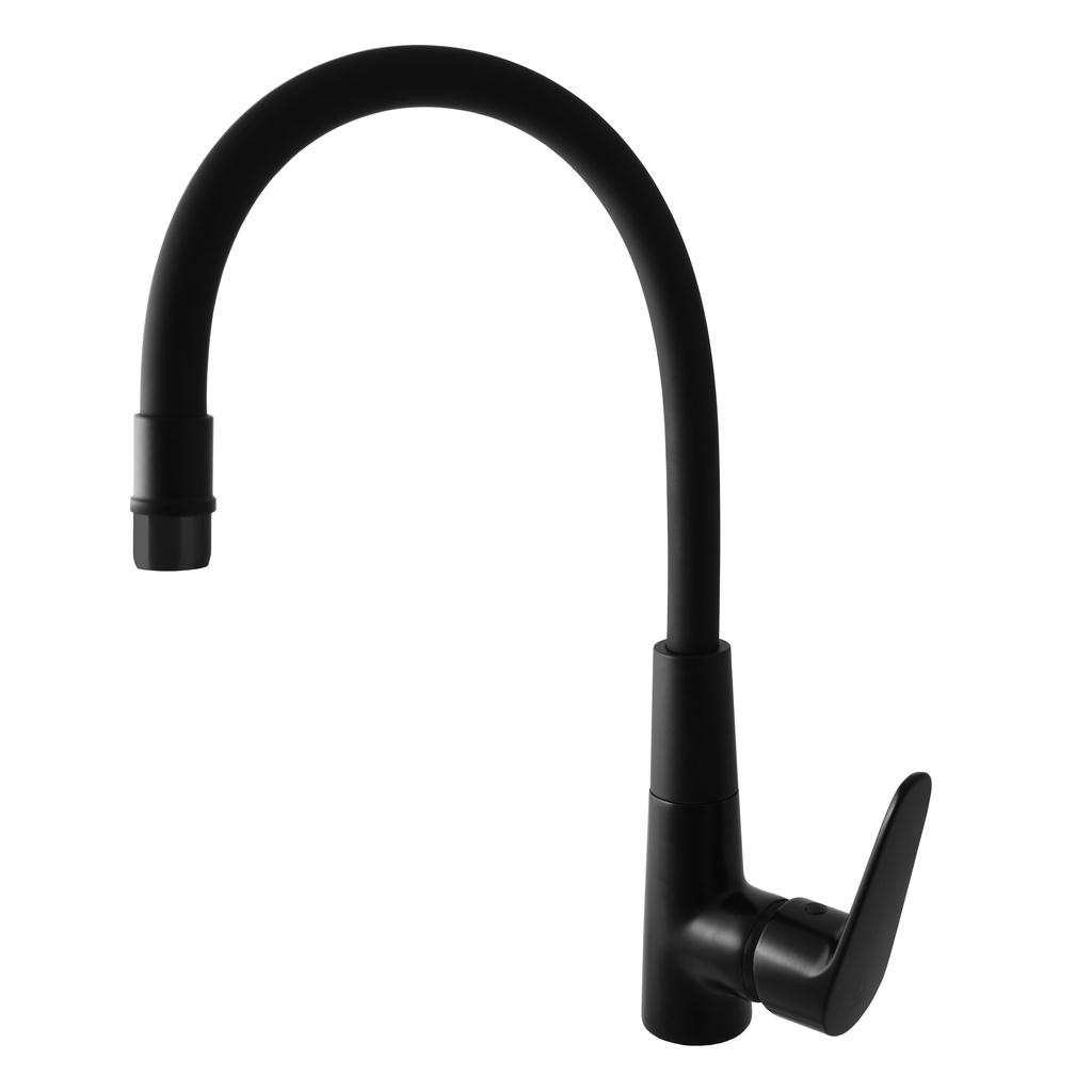 Sink lever mixer  with flexible spout  BLACK MATT AMUR