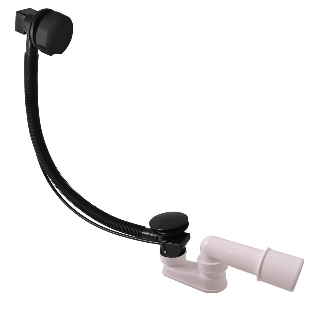 Bath siphon BLACK MATT