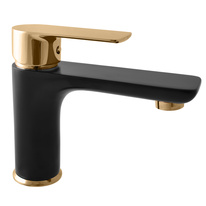 Washbasin faucet  VLTAVA BLACK MATT/GOLD