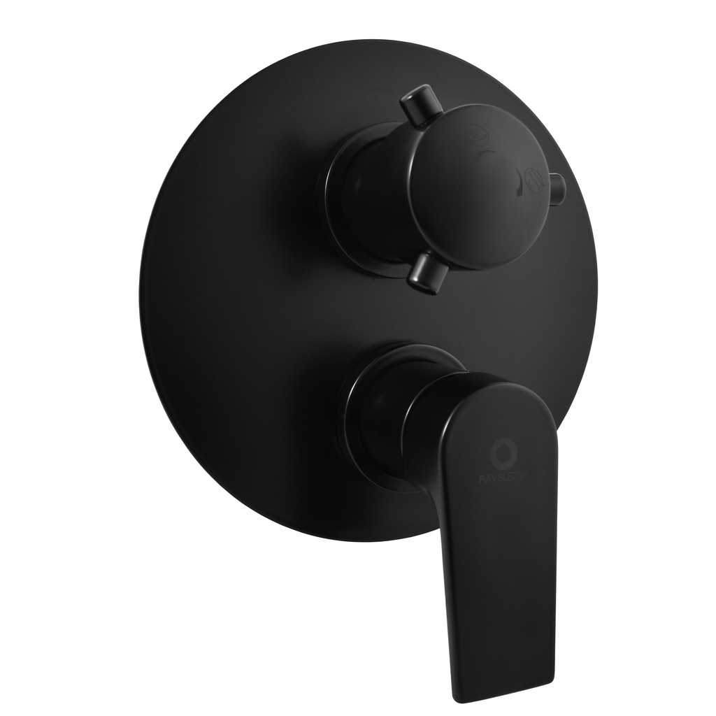 Built-in bath lever mixer COLORADO BLACK MATT