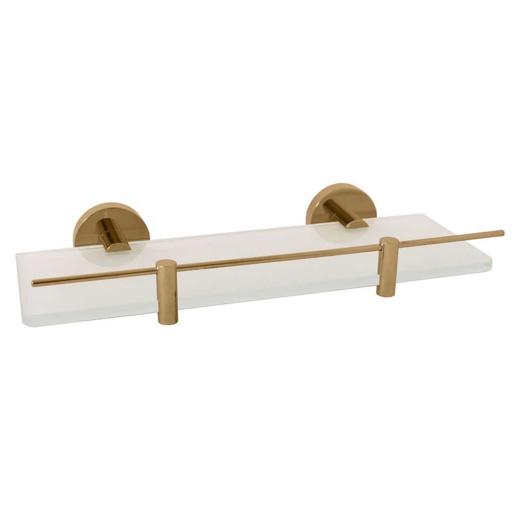 Glass shelf  300 mm gold Bathroom accessory COLORADO