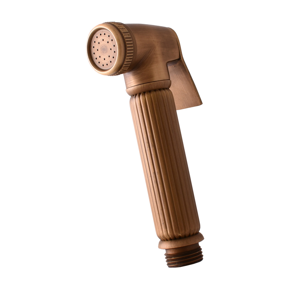 Shower head with stop valve BRONZE