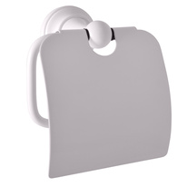 Paper holder with cover white Bathroom accessory MORAVA RETRO