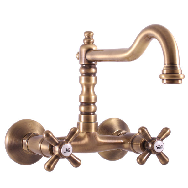 Basin lever mixer MORAVA RETRO bronze