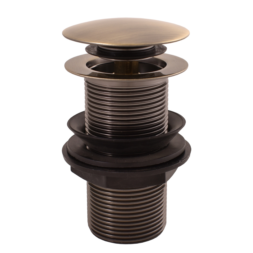 Basin pop-up waste  CLICK-CLACK without overflow BRONZE