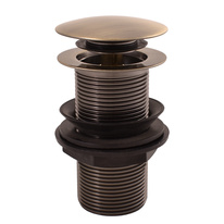 Basin pop-up waste  CLICK-CLACK without overflow BRONZE