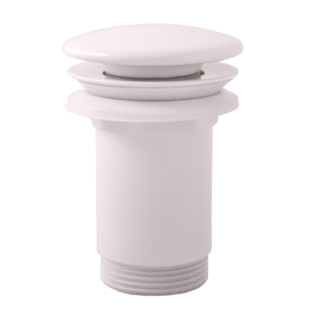 Basin pop-up waste  with an overflow CLICK/CLACK 5/4'', white ceramic plug