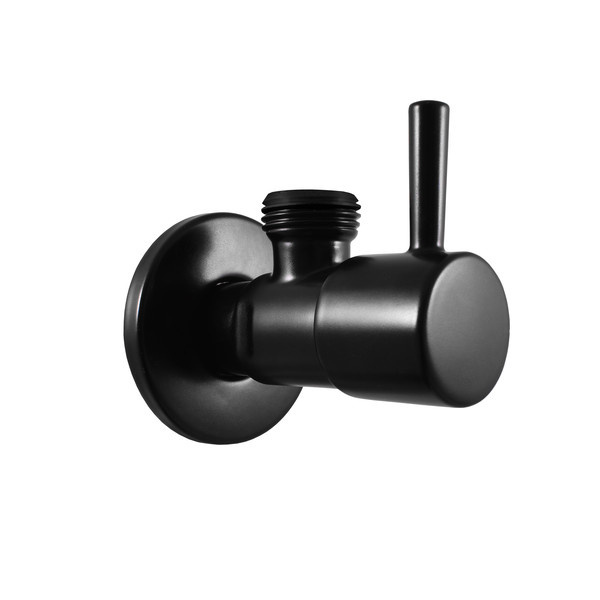 Angle valve with ceramic headwork G1/2'' x G3/8'' BLACK MATT