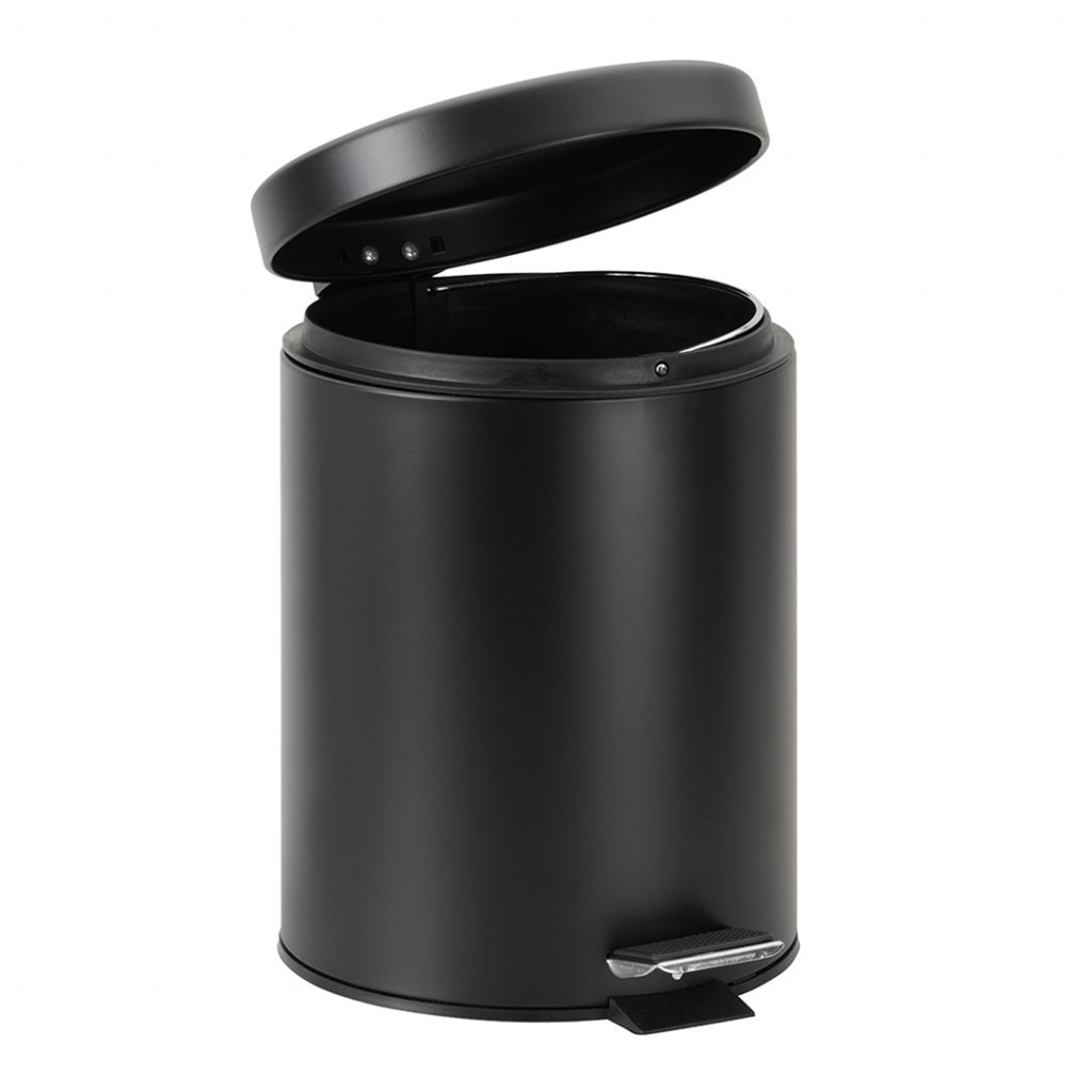 Trash can 5l BLACK MATT Bathroom accessory COLORADO 