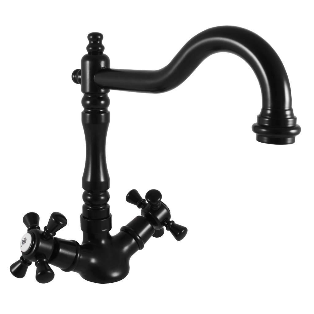 Sink water mixer MORAVA RETRO BLACK MATT