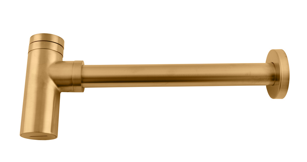 Wash basin siphon GOLD brushed matt