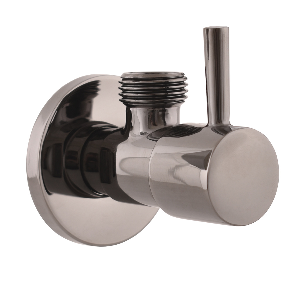 Angle valve with ceramic headwork G1/2'' x G3/8'' METAL GREY polished