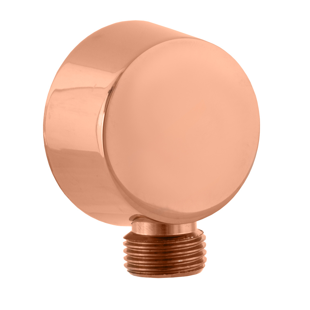 Wall mounted outlet for shower hose ROSE GOLD polished