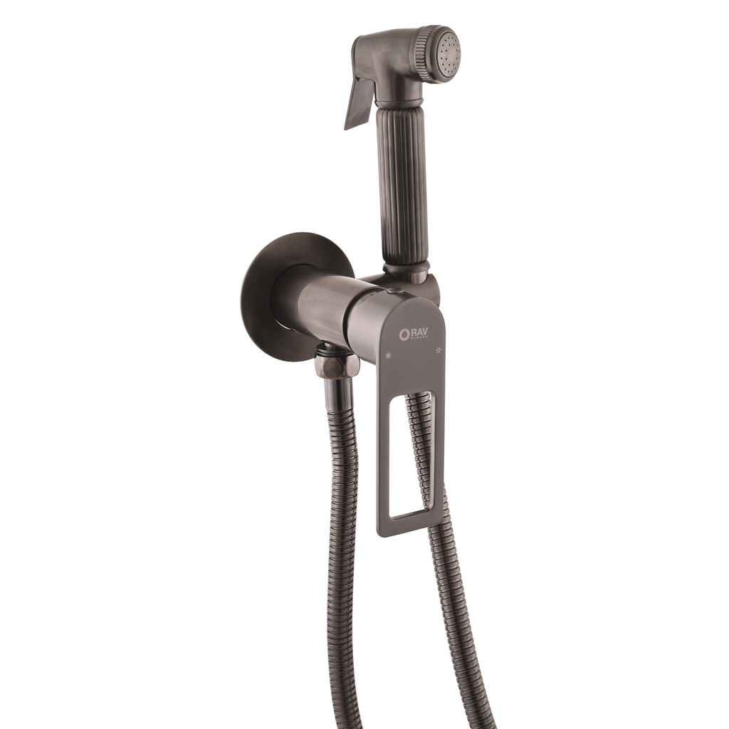 Built-in bidet lever mixer NIL METAL GREY