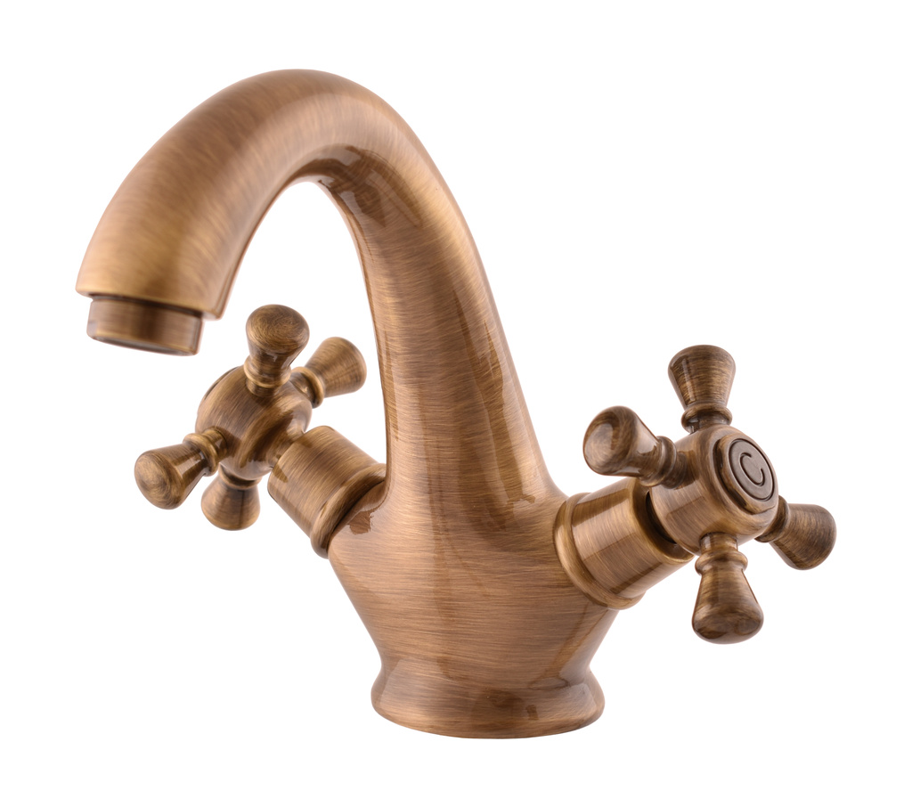 Basin lever mixer MORAVA RETRO bronze