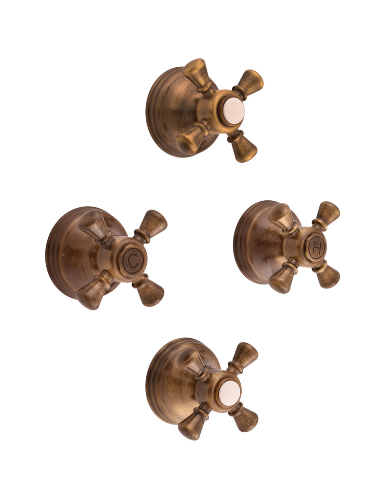 External shower mixer MORAVA RETRO bronze