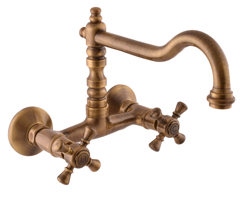 Basin lever mixer MORAVA RETRO bronze