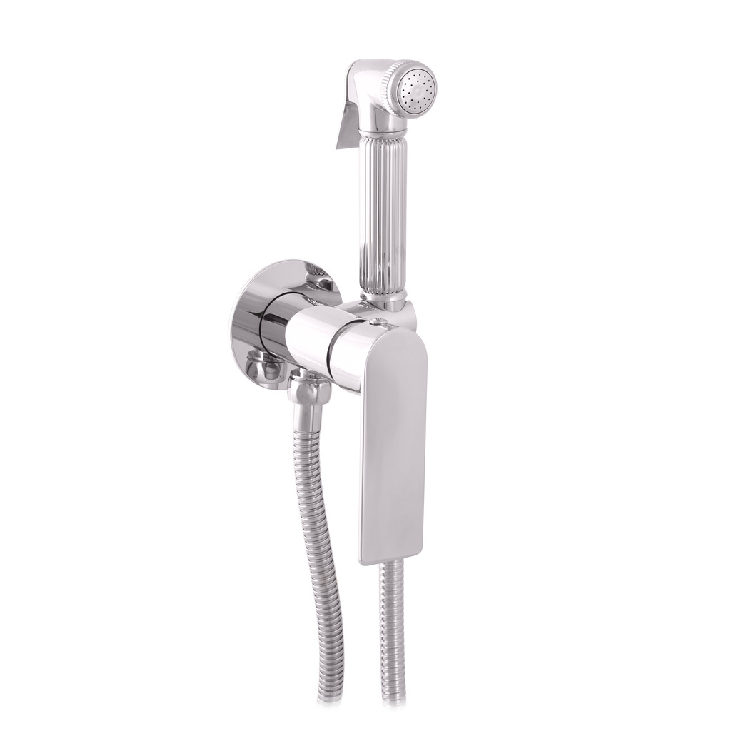 Built-in bidet lever mixer with shower COLORADO CHROME