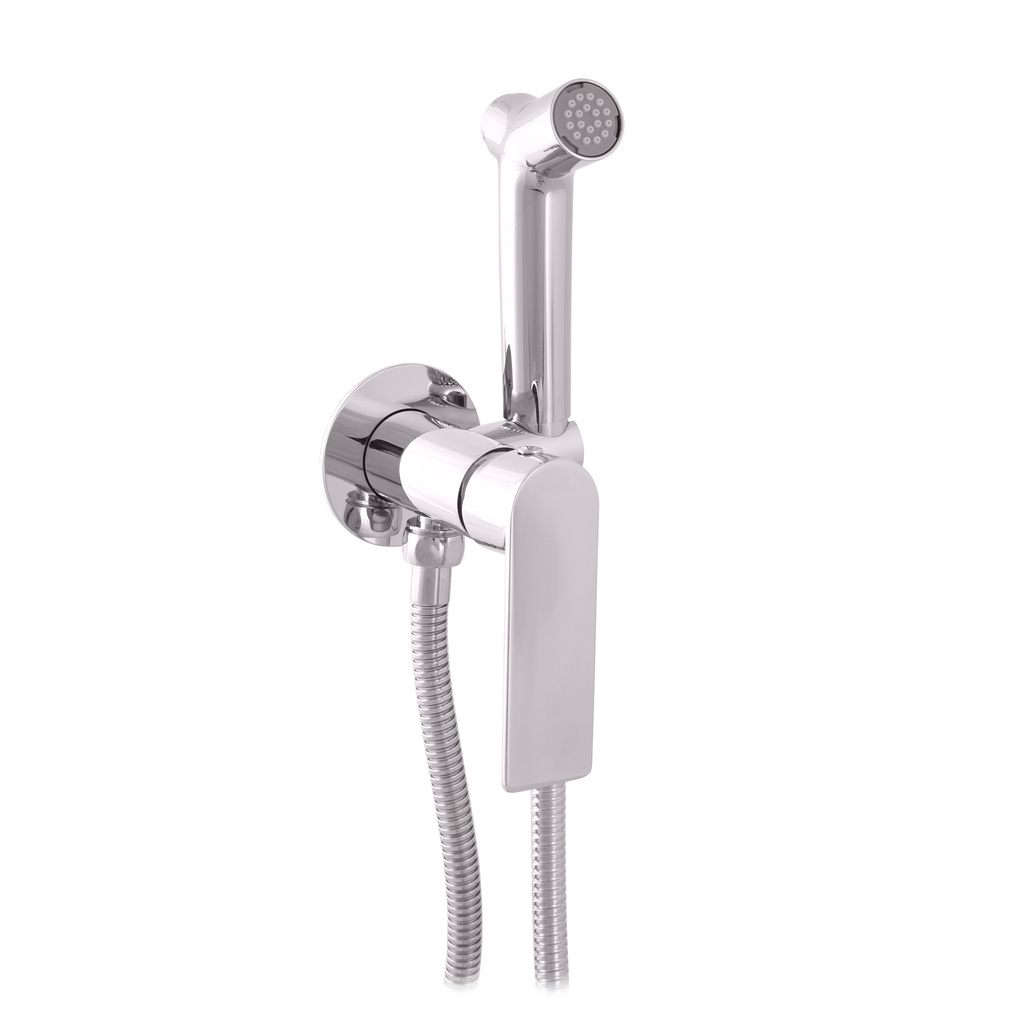 Built-in bidet lever mixer with shower COLORADO CHROME