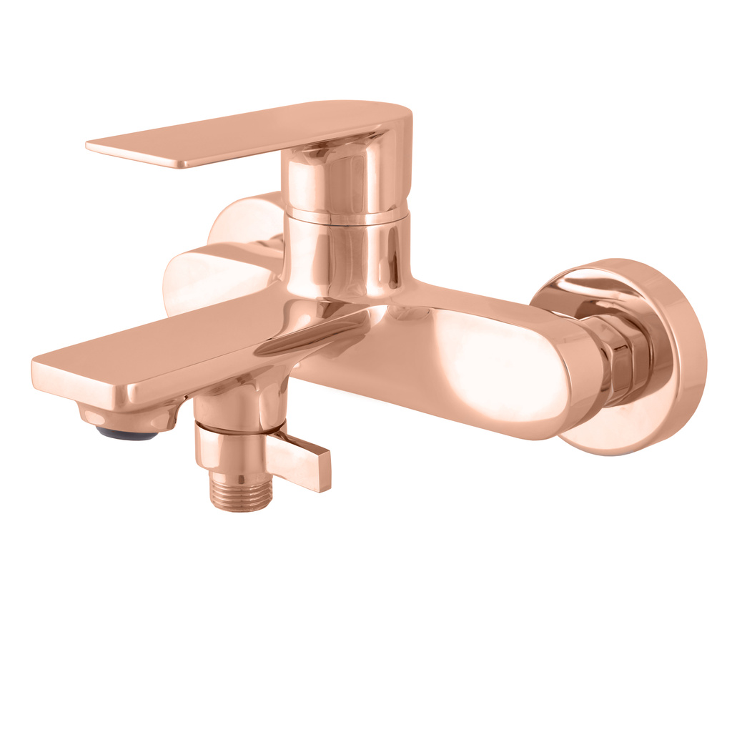 Bath lever mixer NIL ROSE GOLD POLISHED