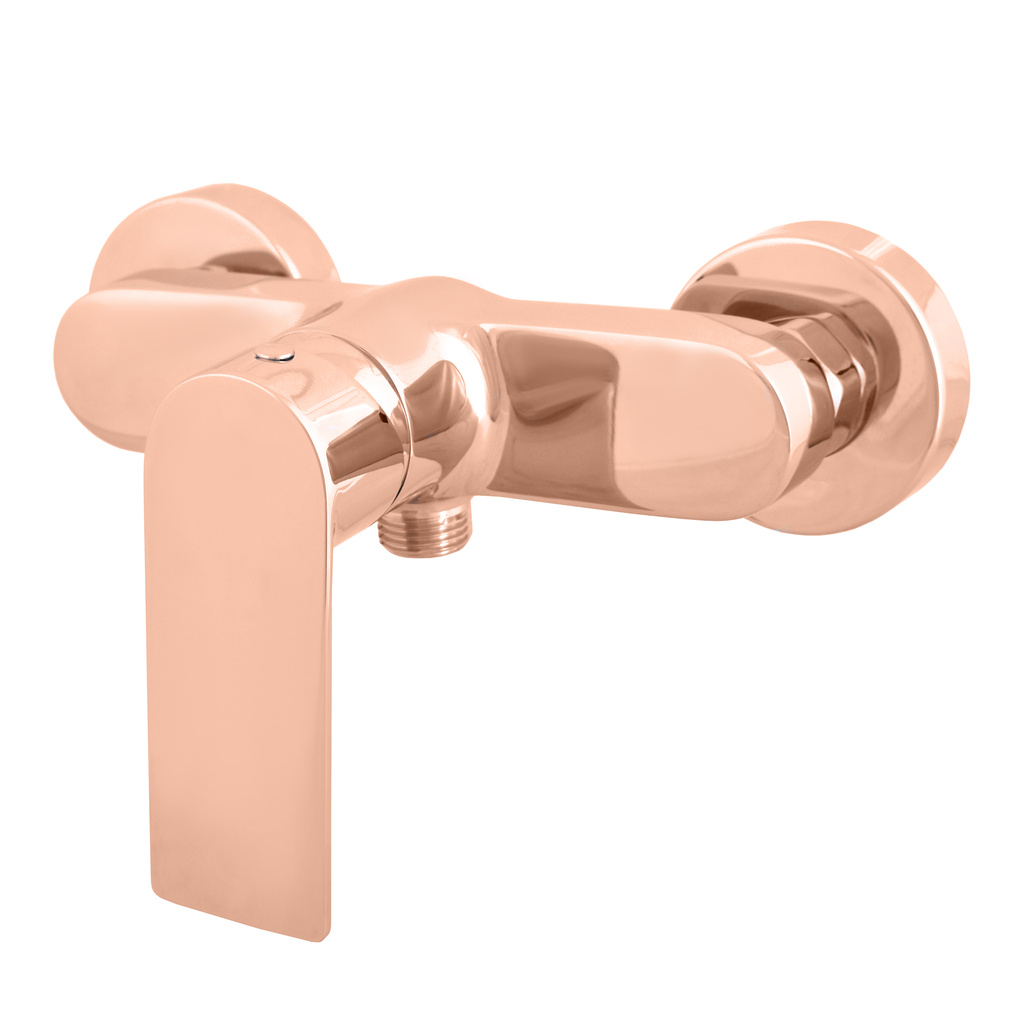 Shower lever mixer NIL ROSE GOLD POLISHED