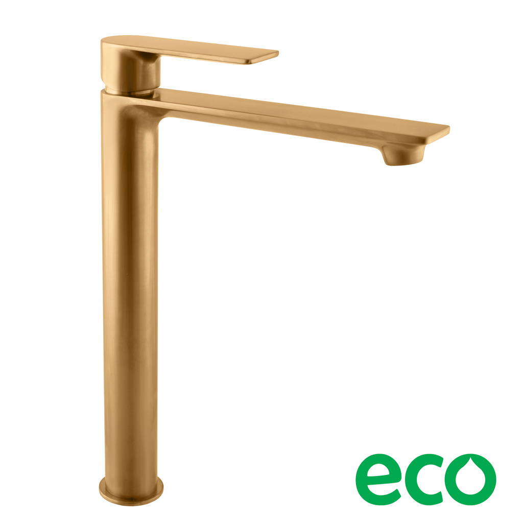 Basin lever mixer, high NIL GOLD BRUSHED