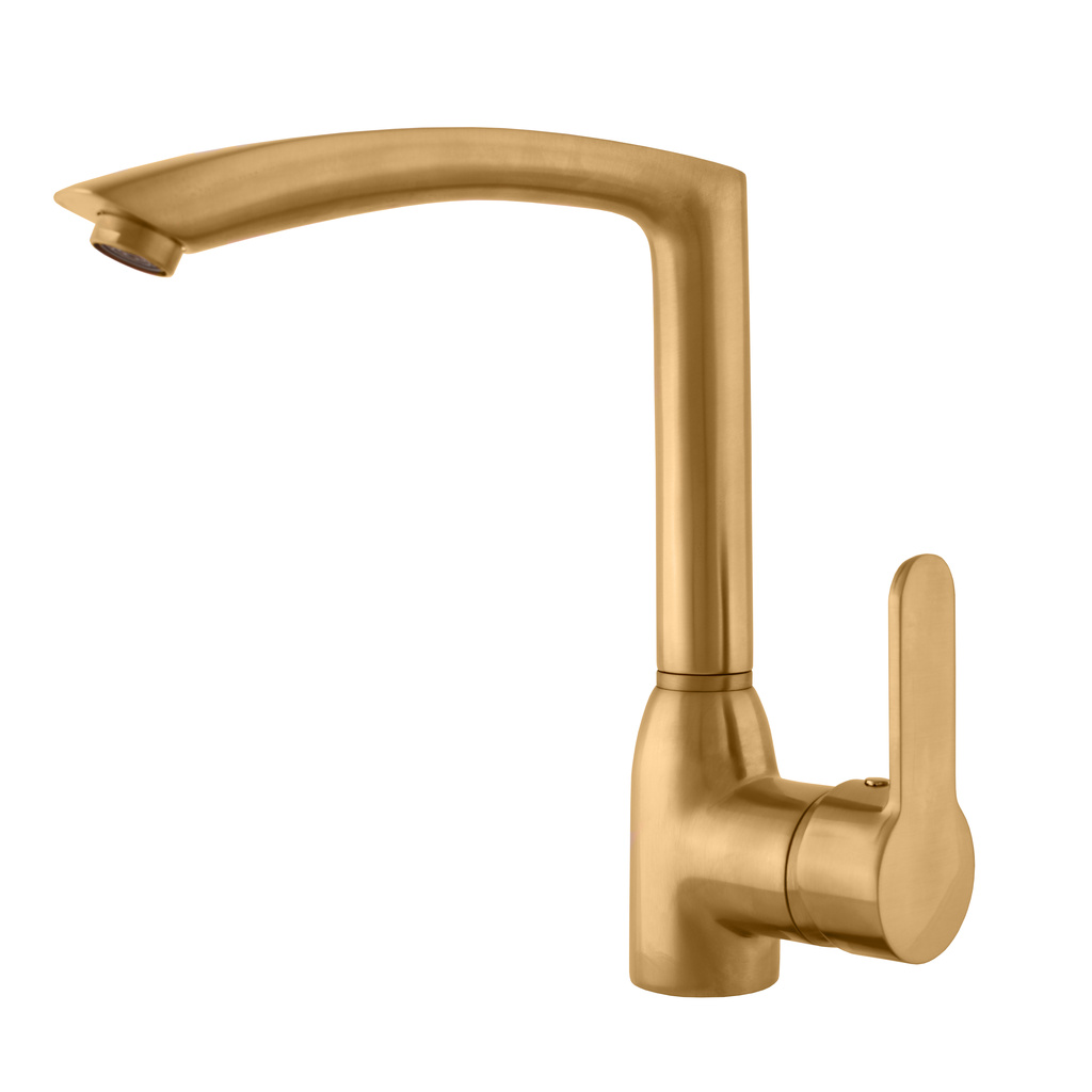 Sink lever mixer ZAMBEZI GOLD BRUSHED