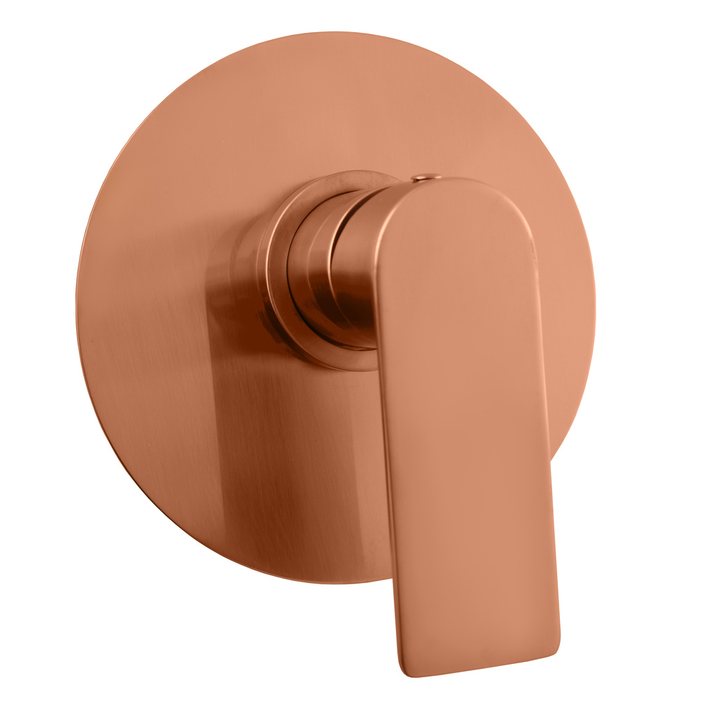 Built-in shower lever mixer NIL GOLD ROSE – brushed matt