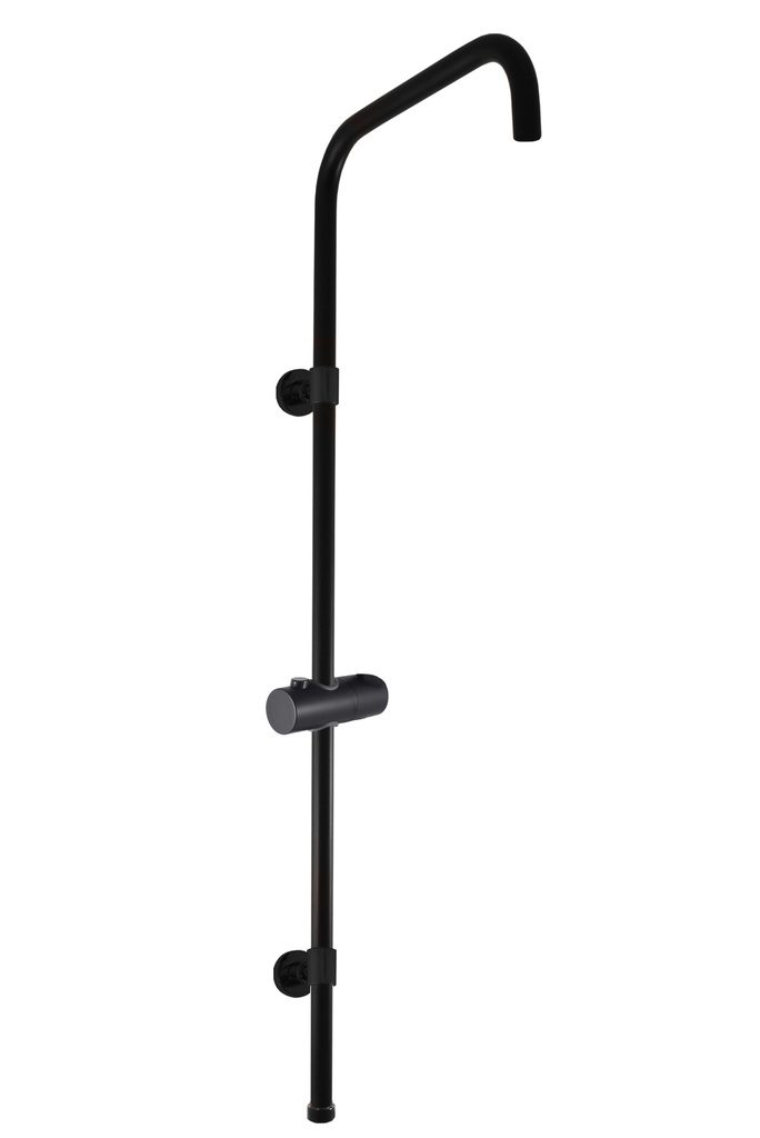 Shower bar for mixers with head and hand shower BLACK MATT