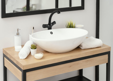 Washbasin faucet TERMOSTATIC black matt