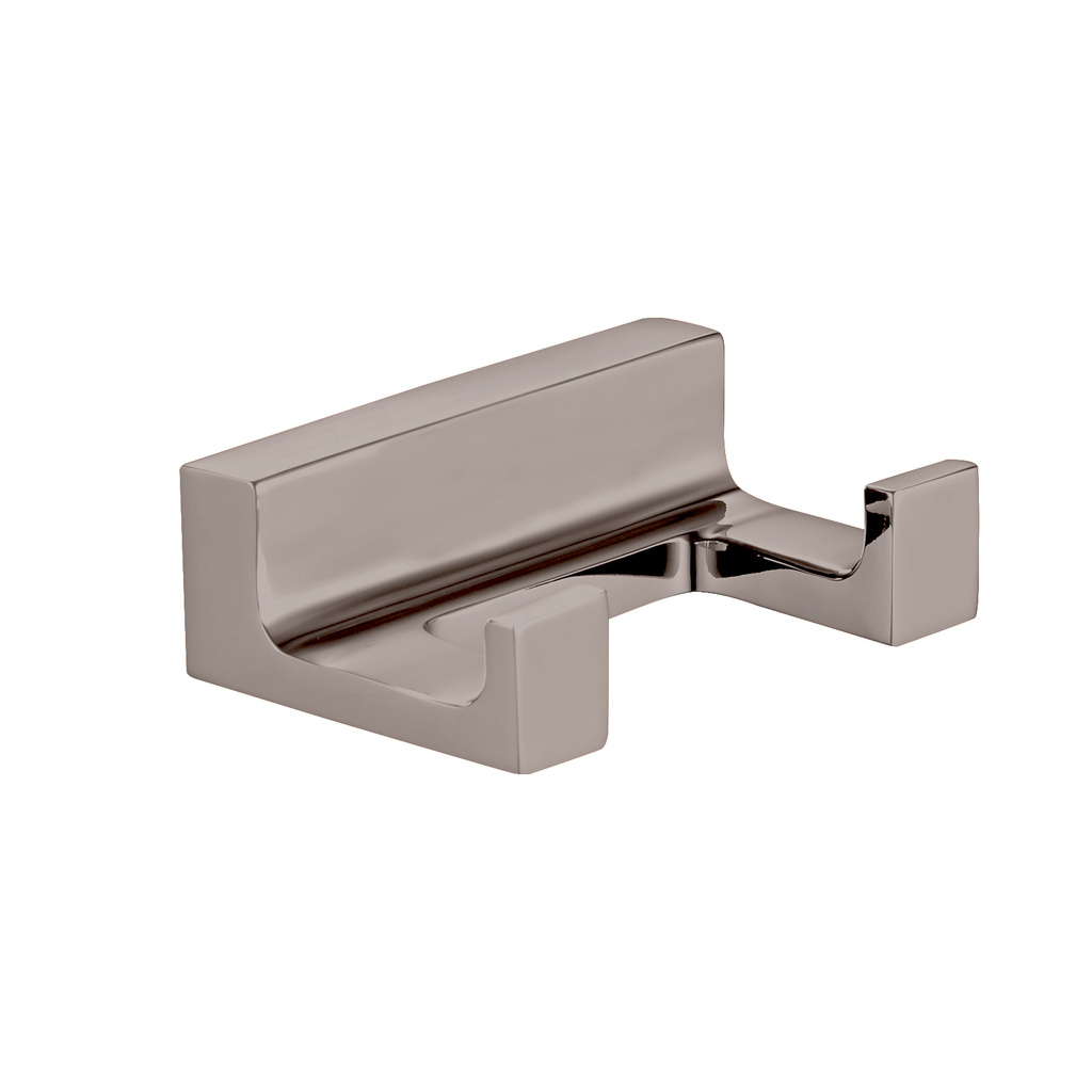 Double robe hook - METAL GREY POLISHED Bathroom accessory NIL