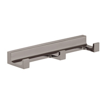Triple robe hook  METAL GREY POLISHED Bathroom accessory NIL