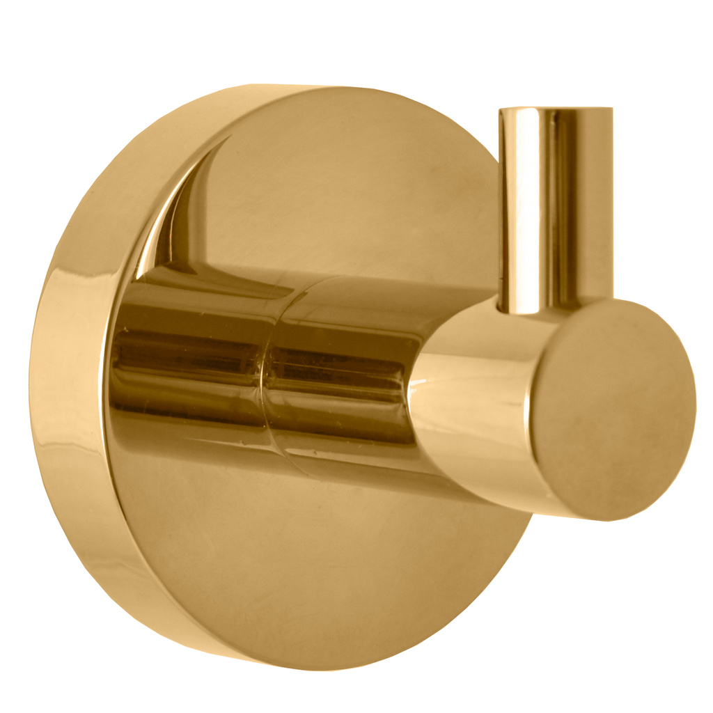 Single robe hook GOLD BRUSHED Bathroom accessory COLORADO
