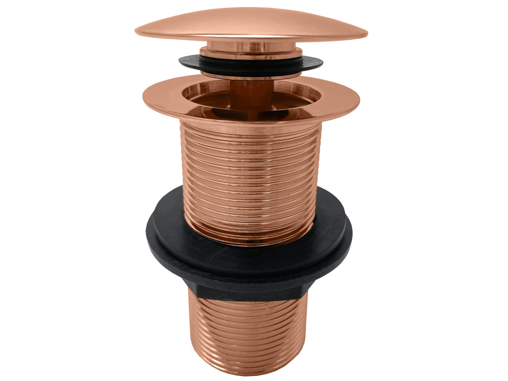 Basin pop-up waste  CLICK-CLACK without overflow ROSE GOLD POLISHED
