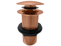 Basin pop-up waste  CLICK-CLACK without overflow ROSE GOLD BRUSHED