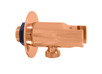 Shower holder with hose outlet  ROSE GOLD BRUSHED