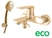 Bath lever mixer NIL  GOLD POLISHED